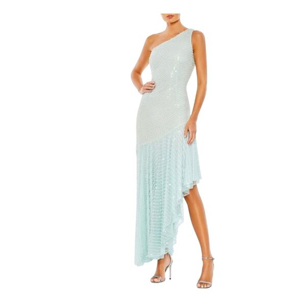 Mac Duggal 93741 High Low One Shoulder Formal Dress - Picture 1 of 3
